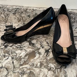 Vince Camuto wedge pumps with bows